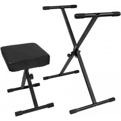 Gator Gfw-Keybench-Set (Keyboard), Instrumentenständer + Halter, Schwarz Gator Gfw-Keybench-Set (Keyboard), Instrumentenständer + Halter, Schwarz