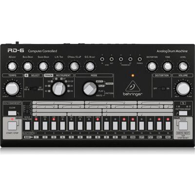 Behringer RD-6-BK Maszyna perkusyjna - czarny, Synthesizer, Schwarz Behringer RD-6-BK Maszyna perkusyjna - czarny, Synthesizer, Schwarz