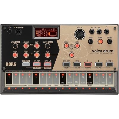 Korg Volca Drum, Synthesizer, Schwarz Korg Volca Drum, Synthesizer, Schwarz