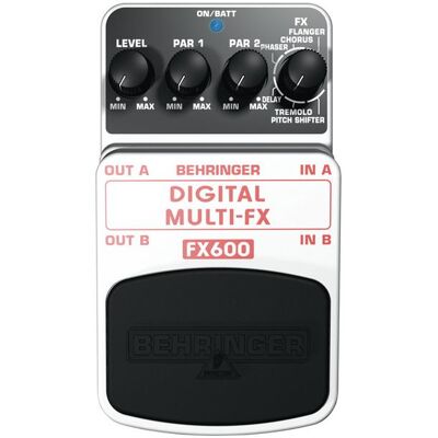 Behringer FX600 Efekt gitarowy (Gitarre), Effektpedal, Schwarz, Grau Behringer FX600 Efekt gitarowy (Gitarre), Effektpedal, Schwarz, Grau