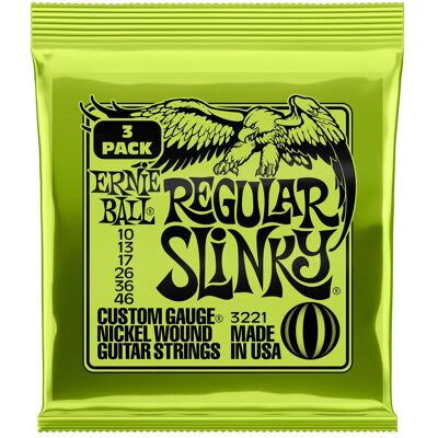 Ernie Ball Slinky Nickel 3 Regular (6x, E-Gitarre, 0.05"), Saiten Ernie Ball Slinky Nickel 3 Regular (6x, E-Gitarre, 0.05"), Saiten