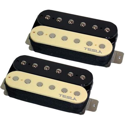 Tesla Pickup Opus-1 zebra, Set/2 (Instrumenten Tonabnehmer), Zubehör Instrumente, Mehrfarbig Tesla Pickup Opus-1 zebra, Set/2 (Instrumenten Tonabnehmer), Zubehör Instrumente, Mehrfarbig