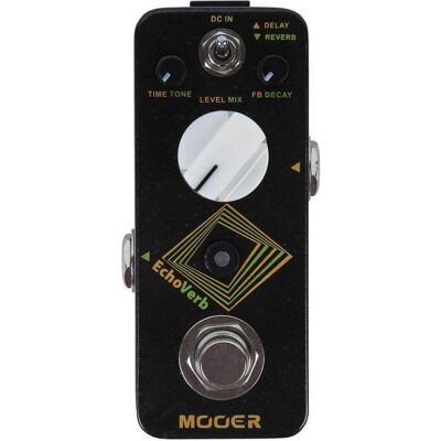 Mooer Delay- und Digital-Hall-Pedal mit Tap (Gitarre), Effektpedal, Schwarz Mooer Delay- und Digital-Hall-Pedal mit Tap (Gitarre), Effektpedal, Schwarz