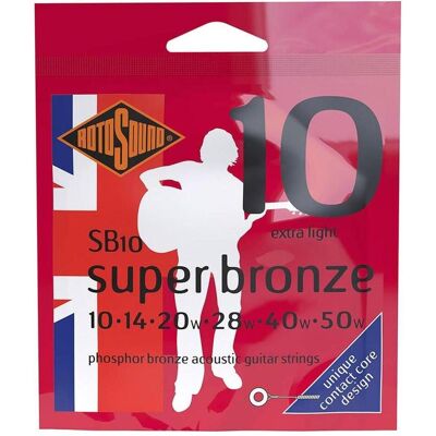 Rotosound SB10 (6x, Gitarre, 0.05"), Saiten Rotosound SB10 (6x, Gitarre, 0.05"), Saiten