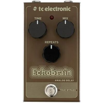 TC Electronic Echobrain Analog Delay -pedaali (Gitarre), Effektpedal, Schwarz TC Electronic Echobrain Analog Delay -pedaali (Gitarre), Effektpedal, Schwarz