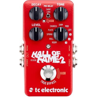 TC Electronic Hall of Fame 2 Reverb - Gitarreneffekt (Gitarre), Effektpedal, Rot TC Electronic Hall of Fame 2 Reverb - Gitarreneffekt (Gitarre), Effektpedal, Rot