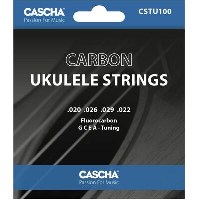 Cascha CSTU100 Carbon-Ukulelen-Saiten – Sopran, Konzert, Tenor, Bariton – G, C, E, A (4x, Baritonsaxophon, Sopran, Tenorhorn), Saiten Cascha CSTU100 Carbon-Ukulelen-Saiten – Sopran, Konzert, Tenor, Bariton – G, C, E, A (4x, Baritonsaxophon, Sopran, Tenorhorn), Saiten