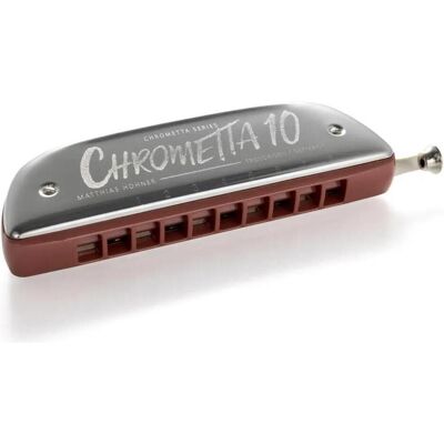 Hohner Chrometta Chromatic-Mundharmonika (Mundharmonika, Chromatisch), Blasinstrumente, Mehrfarbig Hohner Chrometta Chromatic-Mundharmonika (Mundharmonika, Chromatisch), Blasinstrumente, Mehrfarbig
