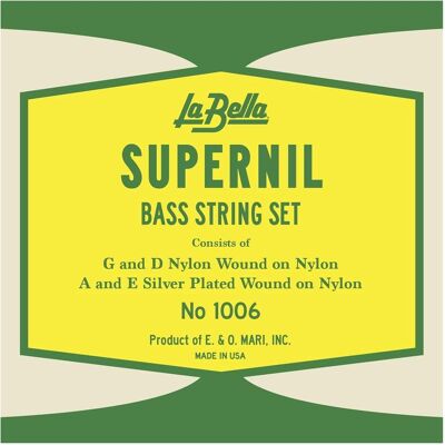 La Bella 1006 Supernil Kontrabass Saiten (4x, Kontrabass), Saiten La Bella 1006 Supernil Kontrabass Saiten (4x, Kontrabass), Saiten