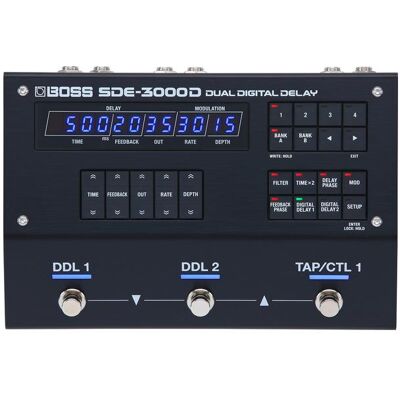 Boss (Electronics) SDE-3000D (Gitarre), Effektpedal, Schwarz Boss (Electronics) SDE-3000D (Gitarre), Effektpedal, Schwarz