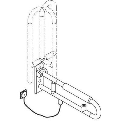Hewi, Spiegel, Stützklappgr. E-Ausführ. SERIE 801 drehbar Spültaste Armpolster 700mm umbra (78 x 25.90 cm) Hewi, Spiegel, Stützklappgr. E-Ausführ. SERIE 801 drehbar Spültaste Armpolster 700mm umbra (78 x 25.90 cm)