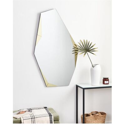 Beliani Arguel Silber Moderner Asymmetrischer Wandspiegel Beliani Arguel Silber Moderner Asymmetrischer Wandspiegel