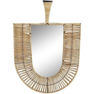 DKD Home Decor, Spiegel, Wall mirror Brown Natural Fan Tropical 50 x 2,5 x 72 cm 52 x 2,5 x 72 cm (50 x 72 cm) DKD Home Decor, Spiegel, Wall mirror Brown Natural Fan Tropical 50 x 2,5 x 72 cm 52 x 2,5 x 72 cm (50 x 72 cm)