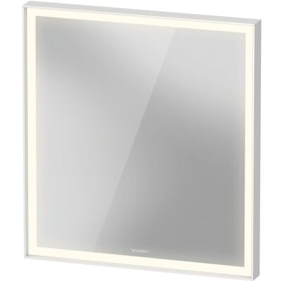 Duravit Spiegel, L-Cube Miroirs avec éclairage, angulaires, 650x700x67mm, blanc aluminium mat, LC7380018180100 (65 x 70 cm) Duravit Spiegel, L-Cube Miroirs avec éclairage, angulaires, 650x700x67mm, blanc aluminium mat, LC7380018180100 (65 x 70 cm)