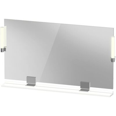Duravit Spiegel, Sivida Spiegel, chrom, 1250x36x650mm, Aufsatzleuchte, Sensorschalter, Netzanschluss (125 x 65 cm) Duravit Spiegel, Sivida Spiegel, chrom, 1250x36x650mm, Aufsatzleuchte, Sensorschalter, Netzanschluss (125 x 65 cm)