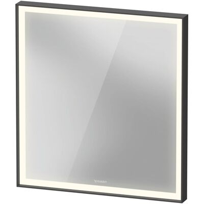 Duravit Spiegel, L-Cube Miroirs avec éclairage, angulaires, 650x700x67mm, graphite aluminium mat, LC7380049490100 (65 x 70 cm) Duravit Spiegel, L-Cube Miroirs avec éclairage, angulaires, 650x700x67mm, graphite aluminium mat, LC7380049490100 (65 x 70 cm)