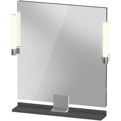 Duravit Spiegel, Sivida Spiegel, chrom, 650x36x650mm, Aufsatzleuchte, Sensorschalter, Netzanschluss (65 x 65 cm) Duravit Spiegel, Sivida Spiegel, chrom, 650x36x650mm, Aufsatzleuchte, Sensorschalter, Netzanschluss (65 x 65 cm)