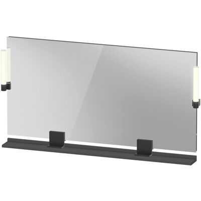 Duravit Spiegel, Sivida Spiegel, Diamantschwarz Matt, 1330x36x650mm, Aufsatzleuchte, Sensorschalter, Netzansc (133 x 65 cm) Duravit Spiegel, Sivida Spiegel, Diamantschwarz Matt, 1330x36x650mm, Aufsatzleuchte, Sensorschalter, Netzansc (133 x 65 cm)