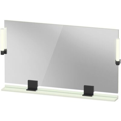 Duravit Spiegel, Sivida Spiegel, Diamantschwarz Matt, 1250x36x650mm, Aufsatzleuchte, Sensorschalter, Netzansc (125 x 65 cm) Duravit Spiegel, Sivida Spiegel, Diamantschwarz Matt, 1250x36x650mm, Aufsatzleuchte, Sensorschalter, Netzansc (125 x 65 cm)