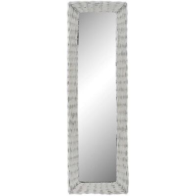 DKD Home Decor, Spiegel, Wall mirror White Cottage Braiding 43 x 4 x 132,5 cm (43 x 132.50 cm) DKD Home Decor, Spiegel, Wall mirror White Cottage Braiding 43 x 4 x 132,5 cm (43 x 132.50 cm)