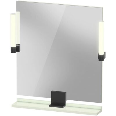 Duravit Spiegel, Sivida Spiegel, Diamantschwarz Matt, 650x36x650mm, Aufsatzleuchte, Sensorschalter, Netzansch (65 x 65 cm) Duravit Spiegel, Sivida Spiegel, Diamantschwarz Matt, 650x36x650mm, Aufsatzleuchte, Sensorschalter, Netzansch (65 x 65 cm)