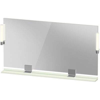 Duravit Spiegel, Sivida Spiegel, chrom, 1330x36x650mm, Aufsatzleuchte, Sensorschalter, Netzanschluss (133 x 65 cm) Duravit Spiegel, Sivida Spiegel, chrom, 1330x36x650mm, Aufsatzleuchte, Sensorschalter, Netzanschluss (133 x 65 cm)