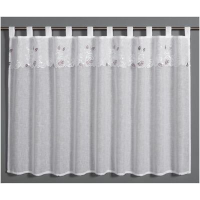 Sehlbach, Vorhang, Bistrogardine Dolly-Voile Stickerei Borte (75 x 135 cm) Sehlbach, Vorhang, Bistrogardine Dolly-Voile Stickerei Borte (75 x 135 cm)