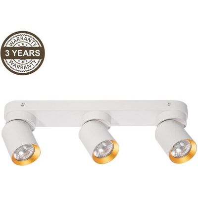 Domoletti, Rollo, CEILING LIGHT TUNIS 3XGU10 ML9936 W/GOLD (39 x 12.50 cm) Domoletti, Rollo, CEILING LIGHT TUNIS 3XGU10 ML9936 W/GOLD (39 x 12.50 cm)