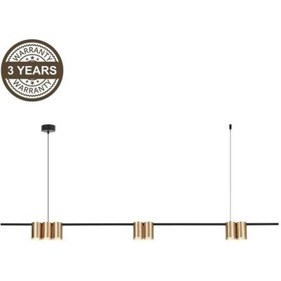 Domoletti, Rollo, PENDANT LIGHT PORI 7XGU10 ML0372 GOLD (6 x 180 cm) Domoletti, Rollo, PENDANT LIGHT PORI 7XGU10 ML0372 GOLD (6 x 180 cm)