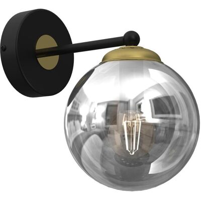 Domoletti, Rollo, Wall Light Bursa E14 Black/Gold (35 x 21 cm) Domoletti, Rollo, Wall Light Bursa E14 Black/Gold (35 x 21 cm)