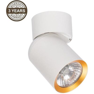 Domoletti, Rollo, CEILING LIGHT TUNIS GU10 ML9932 WH/GOLD (9 x 11.50 cm) Domoletti, Rollo, CEILING LIGHT TUNIS GU10 ML9932 WH/GOLD (9 x 11.50 cm)