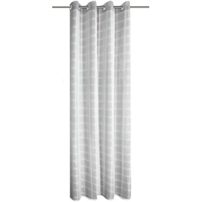 Sehlbach, Vorhang, Fertiggardine mit Ösen Eingewebtes Karomuster (245 x 140 cm) Sehlbach, Vorhang, Fertiggardine mit Ösen Eingewebtes Karomuster (245 x 140 cm)