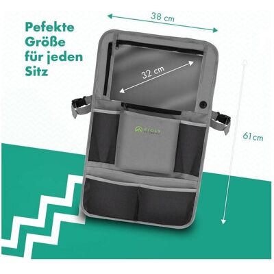 Fioly, Kindersitz Zubehör, 2 x Organizer Tasche für KFZ Kopfstütze Kind Baby Stauraum für Autositz, Rücksitztasche Fioly, Kindersitz Zubehör, 2 x Organizer Tasche für KFZ Kopfstütze Kind Baby Stauraum für Autositz, Rücksitztasche