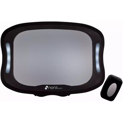 Nordbaby, Kindersitz Zubehör, Rear seat mirror with LED light Nordbaby, Kindersitz Zubehör, Rear seat mirror with LED light