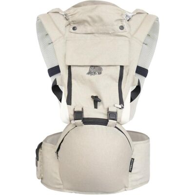 Deryan, Babytrage, Pack Luxe Ergonomische draagzak - Babydrager + Opbergvakjes - Zand Deryan, Babytrage, Pack Luxe Ergonomische draagzak - Babydrager + Opbergvakjes - Zand