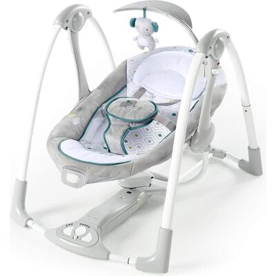 Ingenuity, Babywippe, 2 in 1 zusammenklappbare & tragbare Babyschaukel Ingenuity, Babywippe, 2 in 1 zusammenklappbare & tragbare Babyschaukel