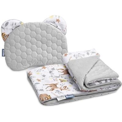 Sensillo, Kinderwagen Zubehör, Kutschenset aus Samt, weiss, WALDABENTEUER Sensillo, Kinderwagen Zubehör, Kutschenset aus Samt, weiss, WALDABENTEUER