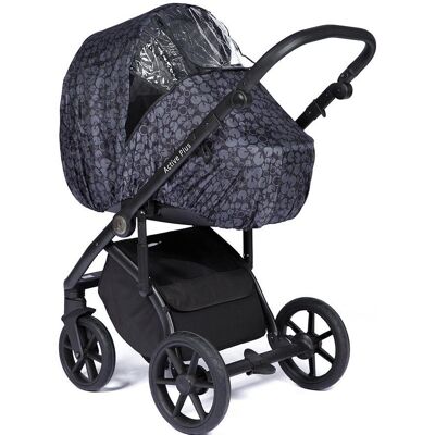 Nordbaby, Kinderwagen Zubehör, Universal stroller rain cover, black print Nordbaby, Kinderwagen Zubehör, Universal stroller rain cover, black print