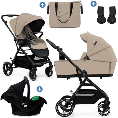 KinderKraft, Kinderwagen, stroller YOXI 3IN1 (MINK PRO) SAND BEIGE (0 Monate - 4 Jahre) KinderKraft, Kinderwagen, stroller YOXI 3IN1 (MINK PRO) SAND BEIGE (0 Monate - 4 Jahre)
