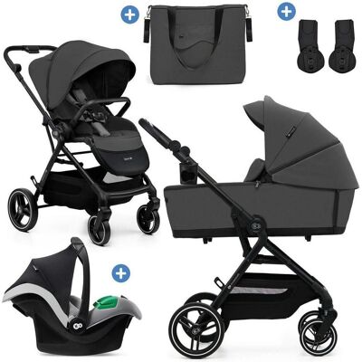 KinderKraft, Kinderwagen, Stroller Yoxi 3in1 (Mink Pro) Moonlight Grey (0 Monate - 4 Jahre) KinderKraft, Kinderwagen, Stroller Yoxi 3in1 (Mink Pro) Moonlight Grey (0 Monate - 4 Jahre)