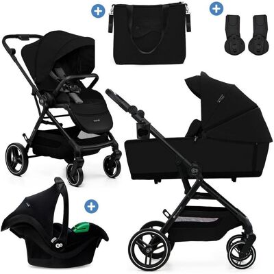 KinderKraft, Kinderwagen, stroller YOXI 3IN1 (MINK PRO) PURE BLACK (0 Monate - 4 Jahre) KinderKraft, Kinderwagen, stroller YOXI 3IN1 (MINK PRO) PURE BLACK (0 Monate - 4 Jahre)