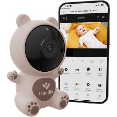 TrueLife NannyCam S3 Smart - Babyüberwachung - HD, Nachtsicht TrueLife NannyCam S3 Smart - Babyüberwachung - HD, Nachtsicht