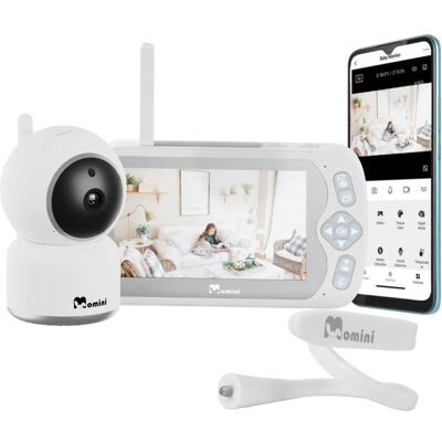 Momini, Babyphone, BlissEye Babymonitor mit 1 FullHD Kamera (Babyphone mit Kamera, 300 m) Momini, Babyphone, BlissEye Babymonitor mit 1 FullHD Kamera (Babyphone mit Kamera, 300 m)
