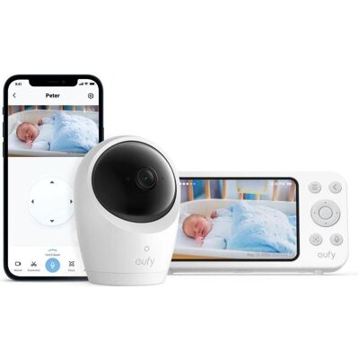 Eufy E20 304,8 m Wi-Fi Weiß - Babyphone Eufy E20 304,8 m Wi-Fi Weiß - Babyphone