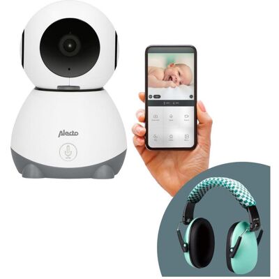 Alecto, Babyphone, WiFi -Babyphone mit Kinderhörschutz -Bündel - Babyphone mit Full HD -Kamera und App - SmartBa (Babyphone mit Kamera) Alecto, Babyphone, WiFi -Babyphone mit Kinderhörschutz -Bündel - Babyphone mit Full HD -Kamera und App - SmartBa (Babyphone mit Kamera)