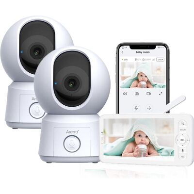 Arenti, Babyphone, Nanny BC (Babyphone Audio, Babyphone mit Kamera, 100 m) Arenti, Babyphone, Nanny BC (Babyphone Audio, Babyphone mit Kamera, 100 m)