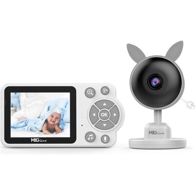 MBG Line, Babyphone, Niania Niania elektroniczna kamera na żywo tryb nocny LCD ZOOM bezprzewodowa (Babyphone mit Kamera) MBG Line, Babyphone, Niania Niania elektroniczna kamera na żywo tryb nocny LCD ZOOM bezprzewodowa (Babyphone mit Kamera)