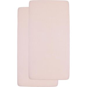 Meyco, Fixleintuch Babybett, jersey Spannbettlaken 2-pack 70x140/150 soft pink (140 x 70 cm) Meyco, Fixleintuch Babybett, jersey Spannbettlaken 2-pack 70x140/150 soft pink (140 x 70 cm)