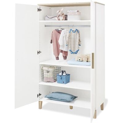 Pinolino, Kinderkleiderschrank, Kleiderschrank „Lumi” Pinolino, Kinderkleiderschrank, Kleiderschrank „Lumi”