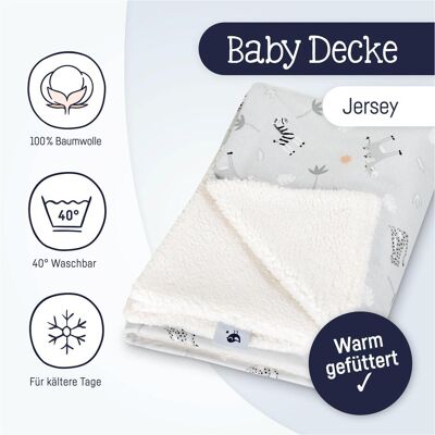 Julius Zöllner, Babydecke, Jersey Winterdecke, Savanne grau Julius Zöllner, Babydecke, Jersey Winterdecke, Savanne grau